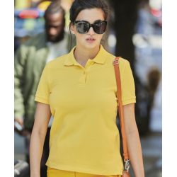 Polo femme manches courtes maille piquée en coton Optimium pré-rétréci, 210 g/m²