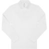 Polo homme manches longues maille piquée en coton Optimium pré-rétréci, 210 g/m²