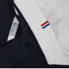 Polo en coton bio manches courtes fabriqué en France, puce Bleu/Blanc/Rouge, 220 g/m²