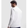 Polo en coton piqué à manches longues, bande de propreté renforcé, 200 g/m²
