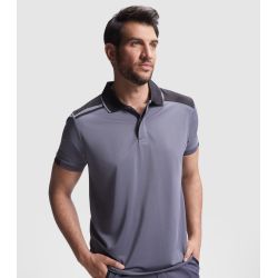 Polo à manches courtes avec des couleurs combinées en polyester piqué, 160 g/m²