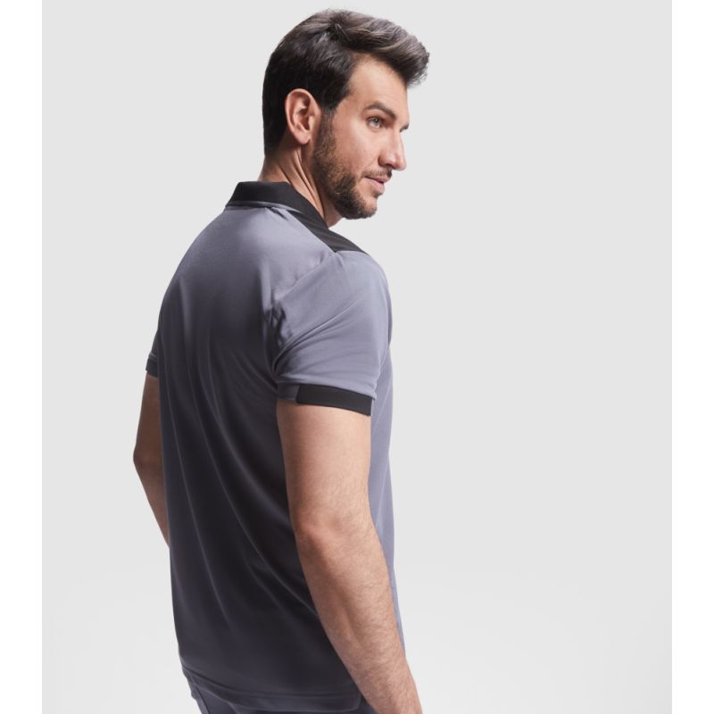 Polo à manches courtes avec des couleurs combinées en polyester piqué, 160 g/m²