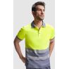 Polo manches courtes haute visibilité mélangé confortable en polyester et coton, 170 g/m²
