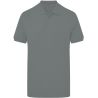 Polo homme stretch coton piqué fin, col tricot plat, 215 g/m²
