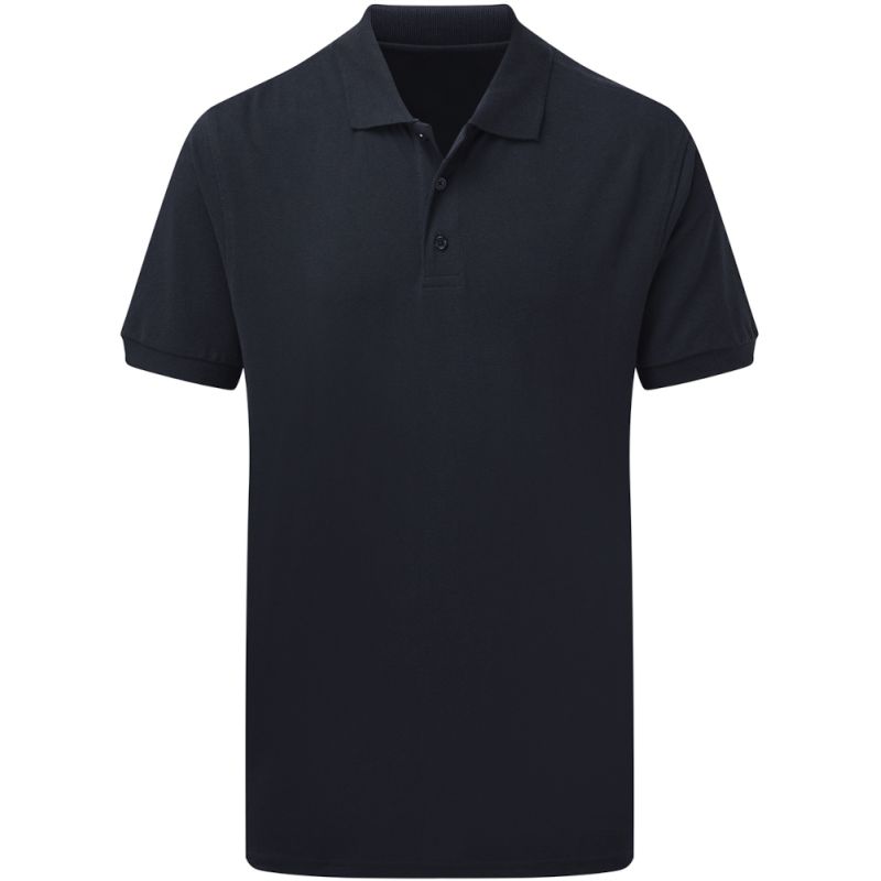 Polo homme en coton piqué ringspun coupe classique, 180 g/m²