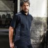 Polo de travail homme durable coton et polyester, empiècements contrastés, 200 g/m²