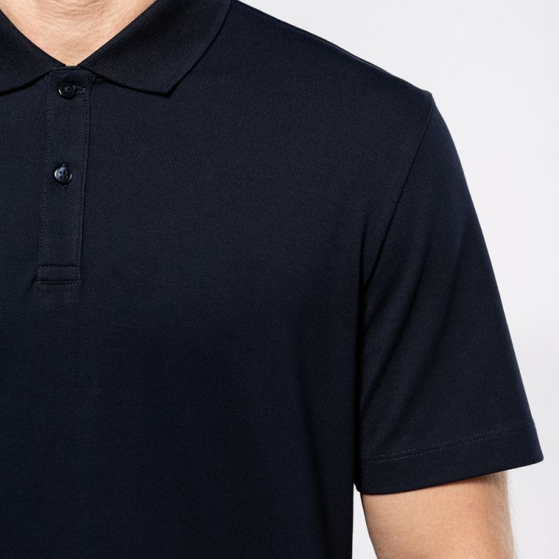 Polo homme Supima manches courtes de qualité supérieure, coupe droite, 230 g/m²