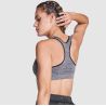 Brassière technique multisport pour femme, dos style nageur sans couture, 240 g/m²