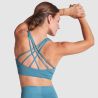 Brassière technique avec dos à bretelles croisées et soutien élevé, 220 g/m²