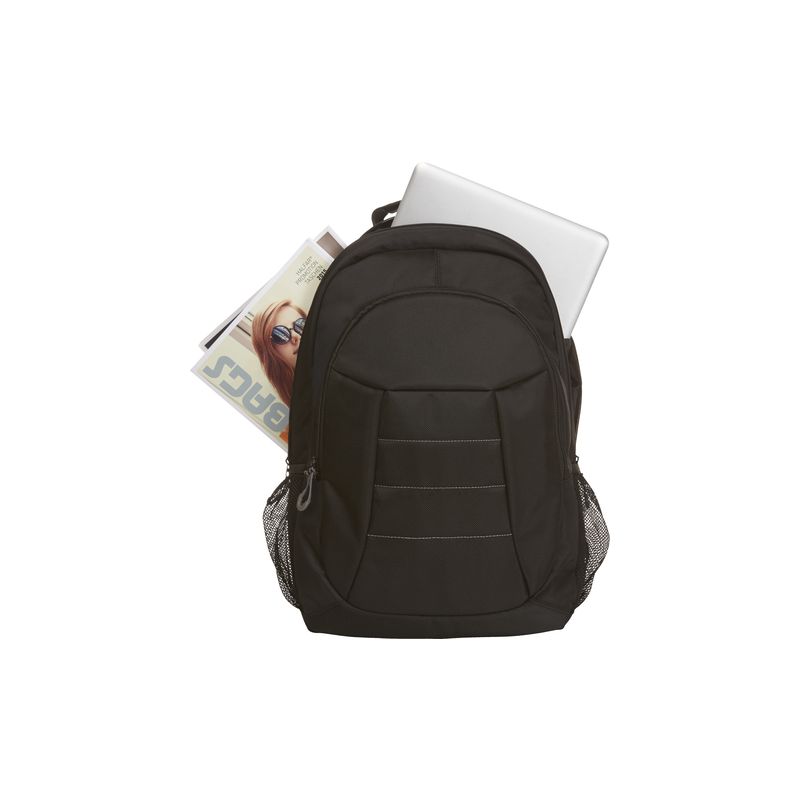 Sac à dos pour ordinateur portable en nylon avec compartiment rembourré