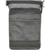 Sac à bandoulière en polyester 600D en gris nuancé, compartiments zippés