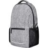 Sac à dos en polyester 600D gris mélangé avec poches latérales en maille, 22 litres