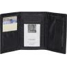 Porte-monnaie en polyester 600D gris nuancé, 3 poches pour cartes