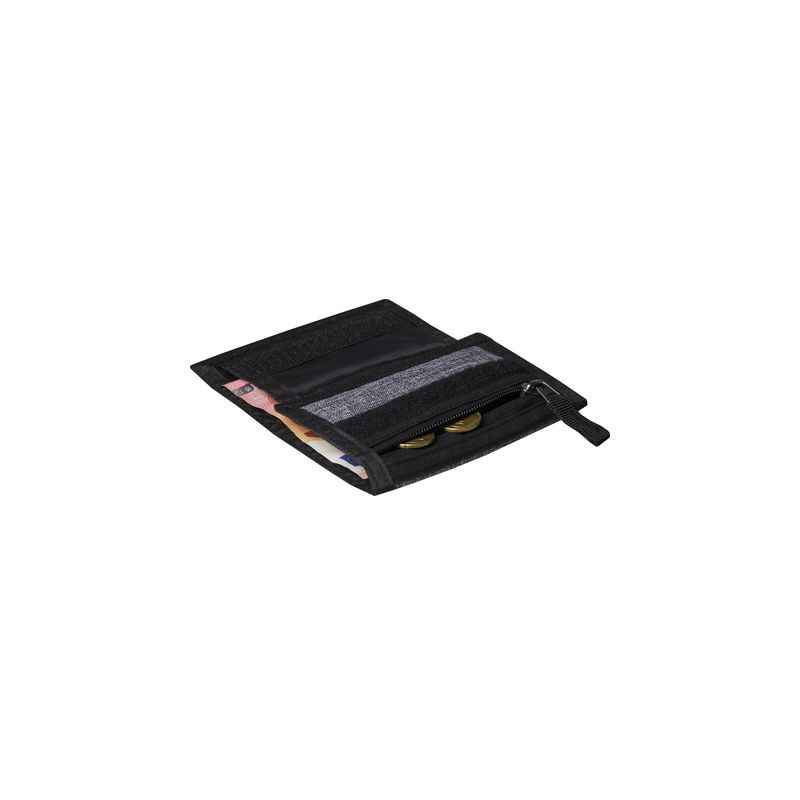 Porte-monnaie en polyester 600D gris nuancé, 3 poches pour cartes
