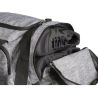 Sac de sport polyvalent en polyester 600D gris nuancé à bandoulière, 58 litres