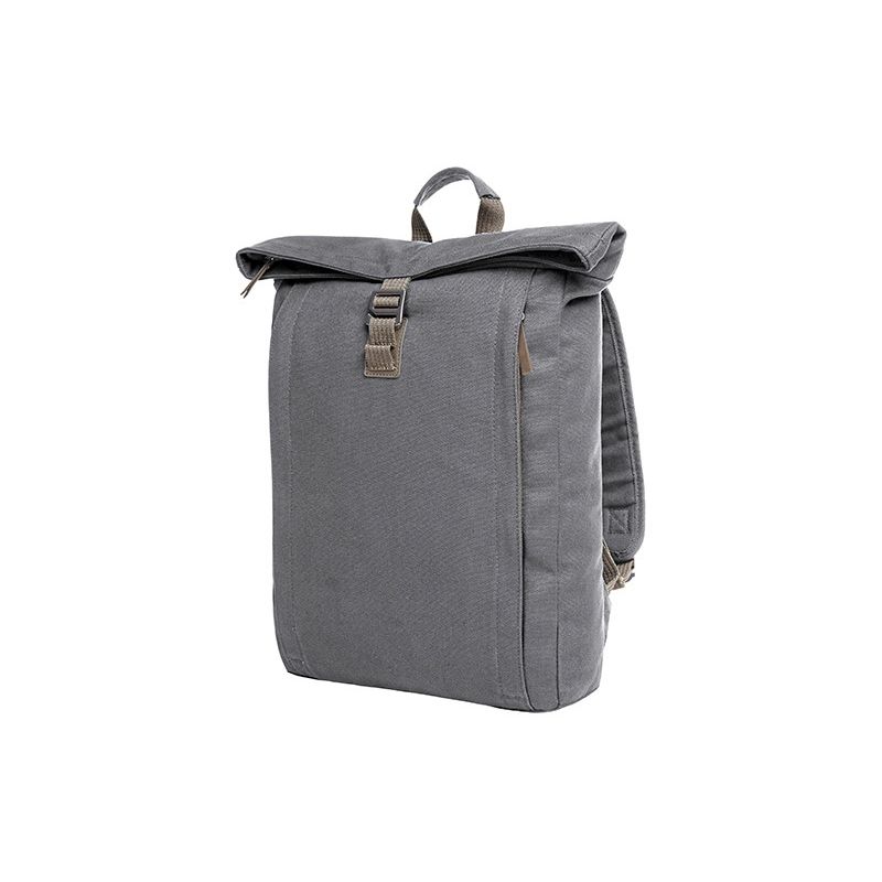 Sac à dos coton, grand compartiment zippé, poches intérieures, 450 g/m²