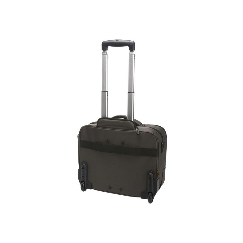 Sac professionnel bandoulière sur trolley roulettes, compartiments pratiques