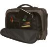 Sac professionnel bandoulière sur trolley roulettes, compartiments pratiques