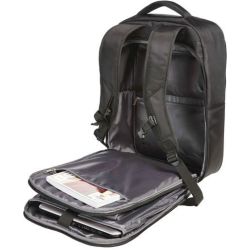 Sac à dos d'affaires rembourré avec fermeture latérale multi-poches, 24 litres