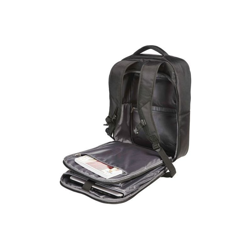 Sac à dos d'affaires rembourré avec fermeture latérale multi-poches, 24 litres
