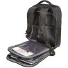Sac à dos d'affaires rembourré avec fermeture latérale multi-poches, 24 litres