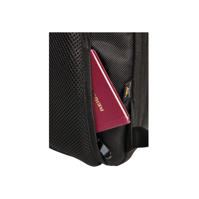 Sac à dos d'affaires rembourré avec fermeture latérale multi-poches, 24 litres