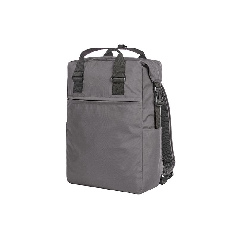 Sac à dos carré avec compartiment pour ordinateur, multi-poches, 16 litres