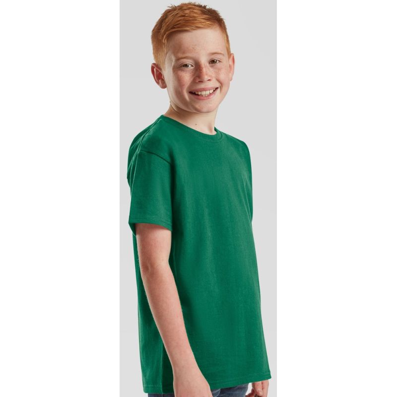 T-shirt enfant Premium en coton ringspun épais lavable à 60°C, 195 g/m²