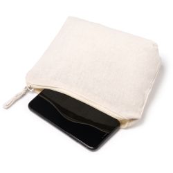 Trousse de toilette idéal pour la sublimation en polyester doux avec doublure intérieure