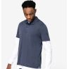 Polo délavé en coton biologique doux, lisse, écologique et éthique NO LABEL, 165 g/m²
