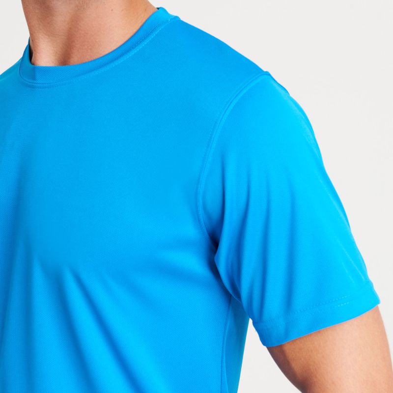 T-shirt de sport homme en polyester recyclé léger, coupe décontractée, 140 g/m²