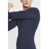 T-shirt de sport manches longues en polyester recyclé, coupe slim et ergonomique, 160 g/m²