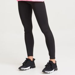 Legging de sport femme, coupe active, coutures plates, séchage rapide, 280 g/m²