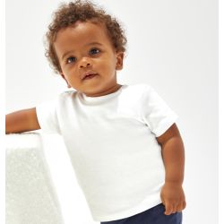 T-shirt manches courtes bébé col rond en coton biologique, 150 g/m²