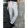 Jogging femme coupe décontractée, poches zippées, taille avec cordon, 300 g/m²