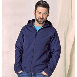 Veste softshell homme étanche en polyester recyclé, 280 g/m²