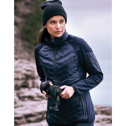 Veste femme à isolation hybride Banff, coupe décontractée, détails réfléchissants