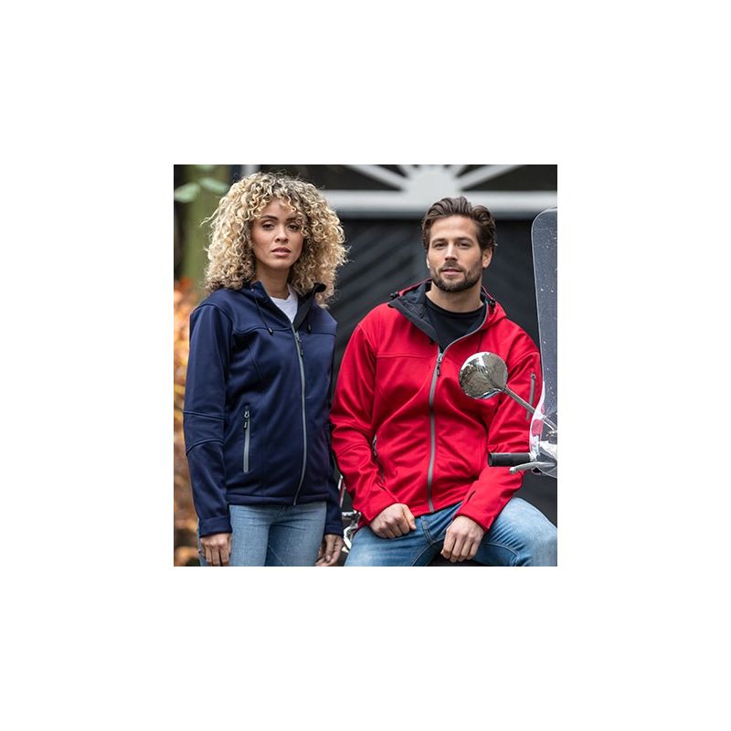 Veste softshell femme élastique et polyester, étanche et respirante