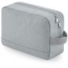 Trousse de toilette zippé en polyester recyclé, intérieur facile à nettoyer
