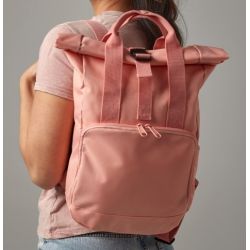 Mini sac à dos fermeture à enroulement en polyester recyclé 300D, 9 litres