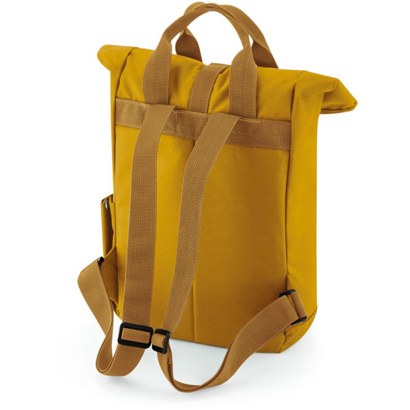 Mini sac à dos fermeture à enroulement en polyester recyclé 300D, 9 litres