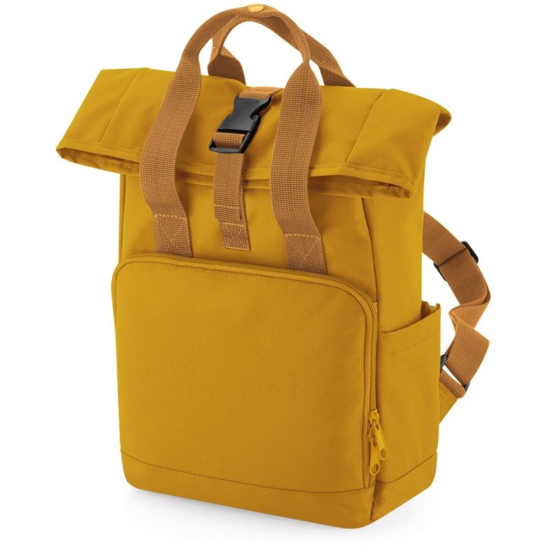 Mini sac à dos fermeture à enroulement en polyester recyclé 300D, 9 litres