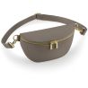 Sac banane zippé, bandoulière amovible et réglable, en cuir saffiano au grain fin