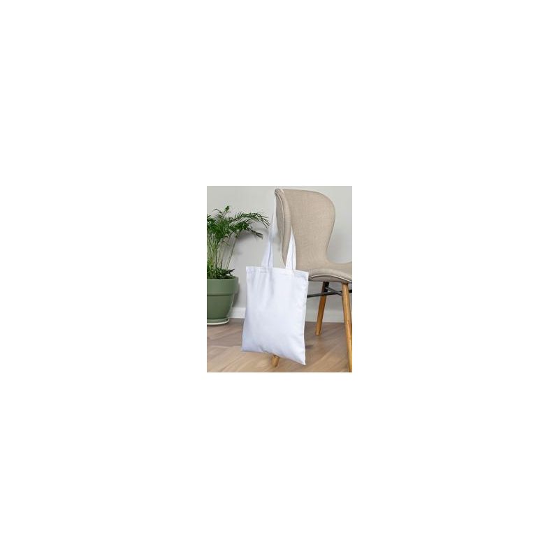 Sac de transport anses longues en polyester sublimable, 240 g/m²