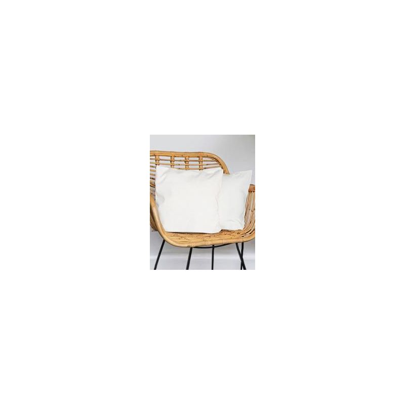 Housse de coussin en polyester tissage sergé, 240 g/m²