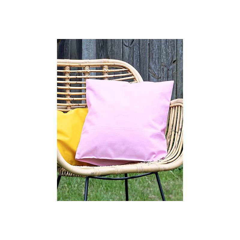 Housse de coussin en coton et polyester, grand choix de couleurs, 200 g/m²