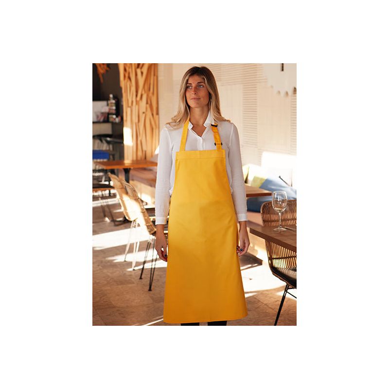 Tablier de barbecue ajustable en polyester et coton, 240 g/m²