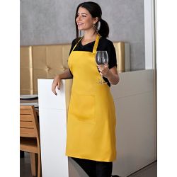 Tablier de barbecue en coton et polyester sergé, poche avant, 200 g/m²