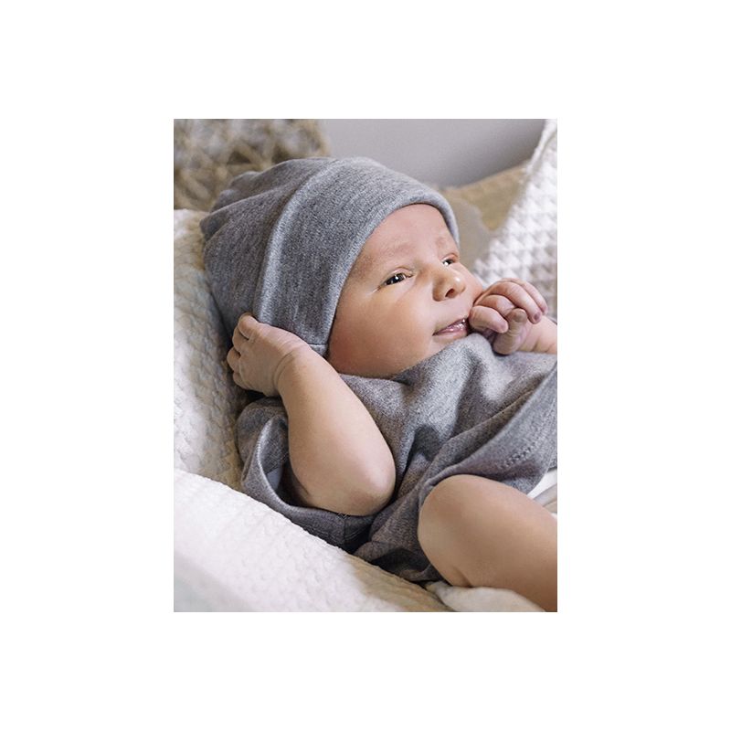 Bonnet bébé coton biologique brossé doux et élastique, 220 g/m²