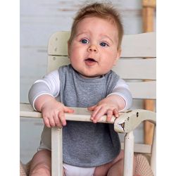 Bavoir bébé en coton biologique, qualité interlock, 220 g/m²